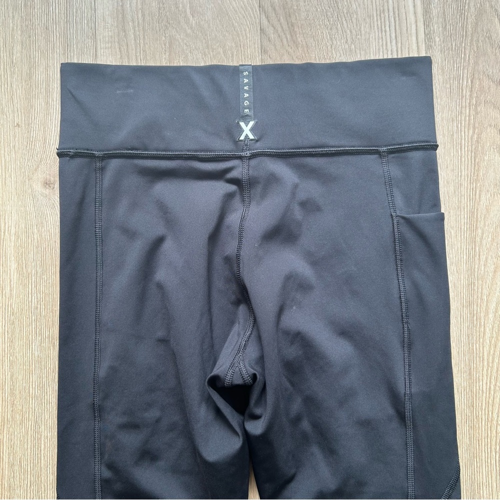 Savage X Fenty Sky-Hi High Rise Gray Full Length Leggings - Picture 5 of 6